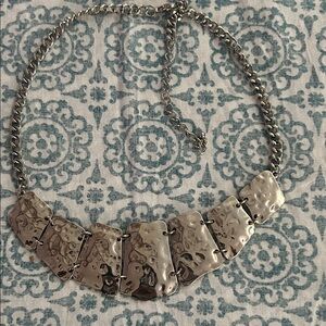 Elegant Silver Statement Necklace